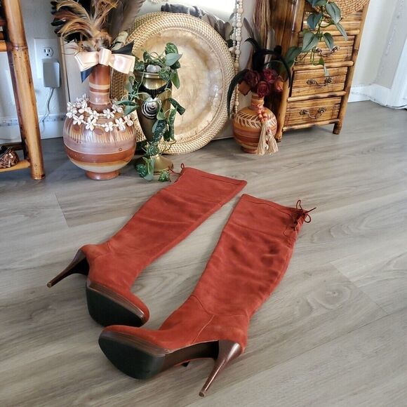 Sam Edelman Vesey Womens 6.5 Tall Over The Knee Stiletto Boots Vibram Leather - Picture 16 of 16